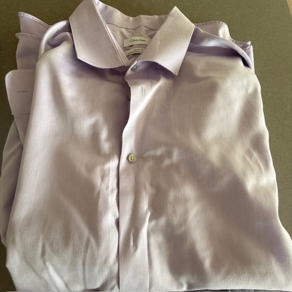 4 Men's Calvin Klein Button Dress Shirts 17.5" 34/35 - Regular Fit - Picture 3 of 14